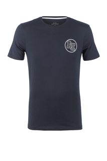 Хлопковая футболка с круглым вырезом Armani Exchange
