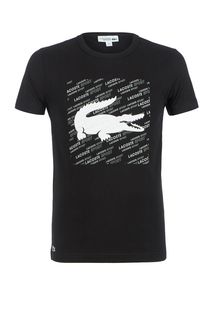Футболка со светоотражающим принтом Lacoste