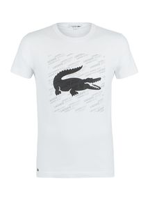 Футболка со светоотражающим принтом Lacoste