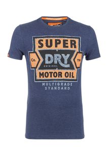 Футболка с принтом с эффектом кракелюр Superdry