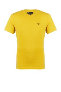 Однотонная хлопковая футболка с круглым вырезом Barbour