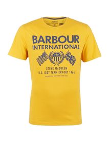 Хлопковая футболка с круглым вырезом Barbour