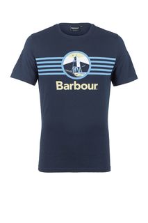 Хлопковая футболка с круглым вырезом Barbour