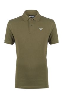 Хлопковая футболка поло с короткими рукавами Barbour