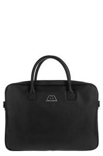 Черная сумка с отделением для ноутбука Armani Exchange