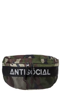 Поясная сумка цвета хаки с камуфляжным принтом AntisÖcial WE ARE WHO WE ARE
