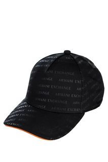 Бейсболка из хлопка с логотипом бренда Armani Exchange