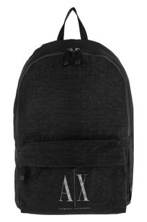 Текстильный рюкзак с монограммой бренда Armani Exchange