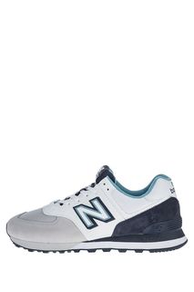 Трехцветные летние кроссовки 574 New Balance