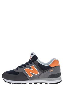 Замшевые кроссовки с текстильными вставками 574 New Balance