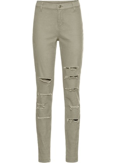 Брюки с завышенной талией Skinny Bonprix