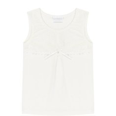 Майка с кружевной отделкой и бантом La Perla