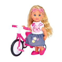 Кукла Еви на трехколесном велосипеде 12 см Simba