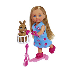 Кукла Еви на самокате с кроликом 12 см Simba