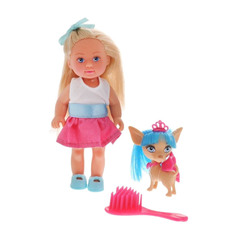 Кукла Еви со стильной собачкой в ассортименте 12 см Simba