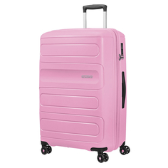 Чемодан American Tourister 4-х колесный розовый 50х31х77 см