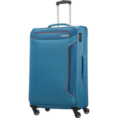 Чемодан American Tourister 4-х колесный голубой 46,5х32х79,5 см