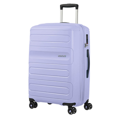 Чемодан American Tourister 4-х колесный сиреневый 46х28,5х67,5 см