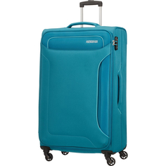 Чемодан American Tourister 4-х колесный сине-зеленый 46,5х32х79,5 см