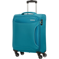 Чемодан American Tourister 4-х колесный сине-зеленый 40х20х55 см