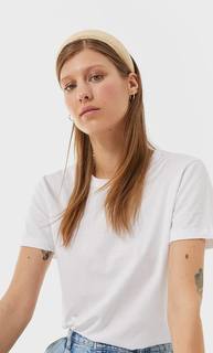 Stradivarius Повязка На Голову Из Рафии Женская Коллекция Цвет Небеленого Полотна 103