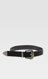 Stradivarius Широкий Ремень В Ковбойском Стиле Женская Коллекция Черный 80