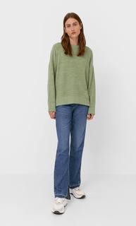 Stradivarius Свитер С Круглым Вырезом Женская Коллекция Зеленый S