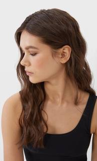 Stradivarius Укороченный Топ На Бретелях Женская Коллекция Черный M