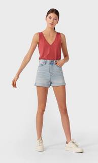 Stradivarius Топ На Бретелях С Кружевом Женская Коллекция Цвет Розового Макияжа Xl