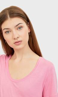 Stradivarius Футболка С Круглым Вырезом Женская Коллекция Multicolor M