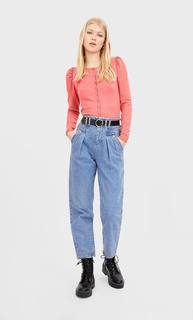 Stradivarius Базовый Кардиган Женская Коллекция Цвет Розового Макияжа M