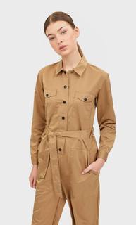 Stradivarius Комбинезон Карго С Поясом Женская Коллекция Бежевый S
