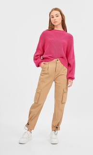 Stradivarius Укороченный Свитер Женская Коллекция Multicolor M