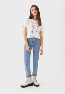 Stradivarius Футболка «Международный Женский День» Женская Коллекция Белый S