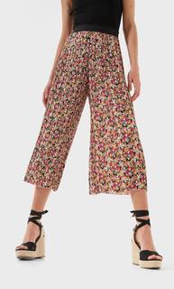 Stradivarius Брюки-Кюлоты С Плиссировкой И Принтом Женская Коллекция Multicolor L