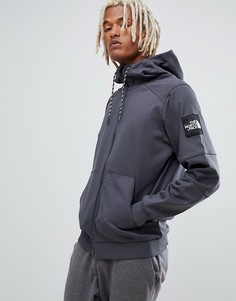 Черный худи на молнии The North Face Fine 2