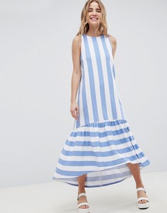 Платье макси с асимметричным подолом ASOS DESIGN-Мульти