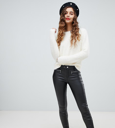 Брюки с покрытием Bershka-Черный