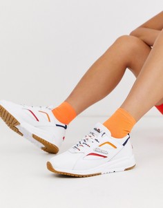 Белые кожаные кроссовки с контрастной отделкой Ellesse-Белый