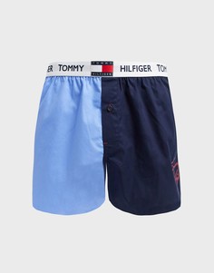 Разноцветные тканые боксеры с флагом на поясе Tommy Hilfiger-Мульти