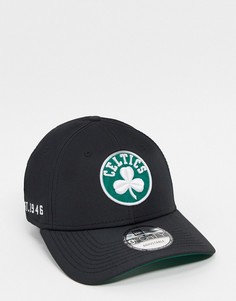 Черная регулируемая кепка New Era NBA 9Forty Boston Celtics-Черный