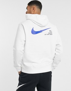 Худи белого цвета Nike Swoosh On Tour Pack-Белый