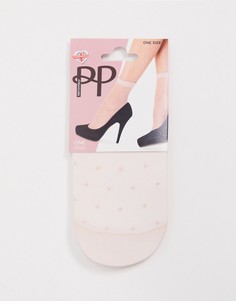 Розовые прозрачные носки в горошек Pretty Polly-Розовый