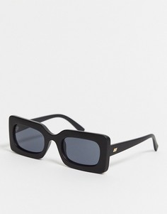 Квадратные солнцезащитные очки Le Specs-Черный