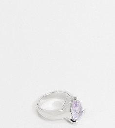Эксклюзивное серебристое кольцо с кристаллом DesignB London-Золотой