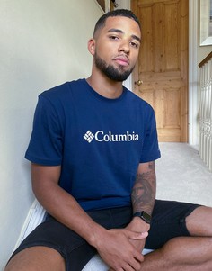 Темно-синяя базовая футболка с логотипом Columbia CSC-Темно-синий