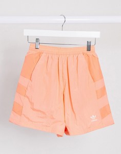 Шорты кораллового цвета с логотипом adidas Originals adicolor-Розовый
