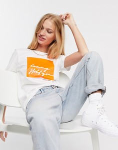 Белая футболка с логотипом Tommy Hilfiger-Белый