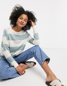 Джемпер в синюю и белую полоску с круглым вырезом Vero Moda-Мульти