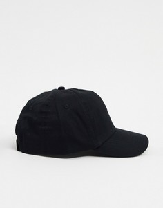 Черная бейсболка ASOS DESIGN-Черный